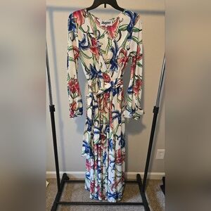 Meghan LA Multicolor Floral Long Sleeve Dress